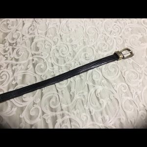 New Brighton Classic Black Leather Belt